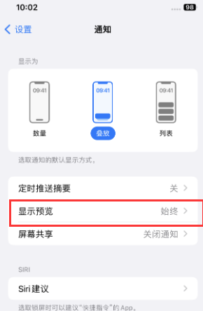 总口管理区苹果售后维修中心分享iPhone手机收不到通知怎么办 