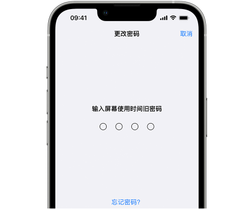 总口管理区iPhone屏幕维修分享iPhone屏幕使用时间密码忘记了怎么办 