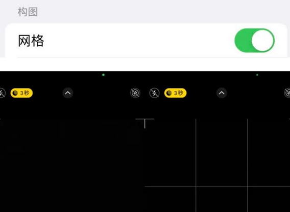 总口管理区苹果手机维修网点分享iPhone如何开启九宫格构图功能