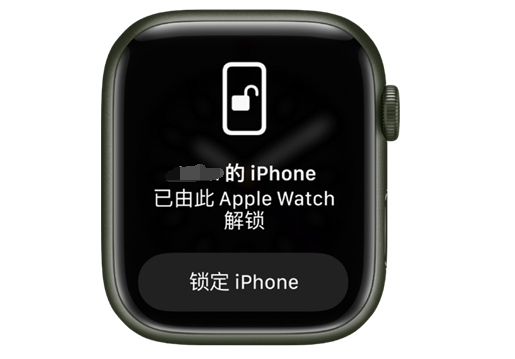 总口管理区苹果手机维修分享用 AppleWatch 解锁配备面容 ID 的 iPhone方法 